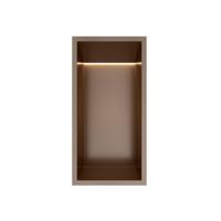 Hotbath &More Inbouwnis - 30 x 15 x 10 cm - met LED-verlichting - Tuscan Bronze