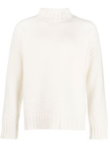 ETRO pull en laine mélangée à col montant - Blanc