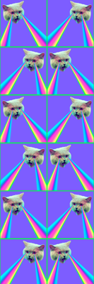 Vaporwave behang kat laser