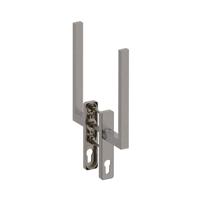 Hardbrass Hefschuifdeurgreep Phoenix dubbel PC69 - RVS