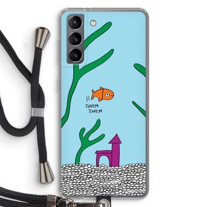 Aquarium: Samsung Galaxy S21 Transparant Hoesje met koord