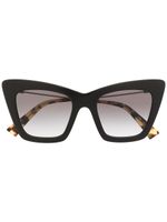 Miu Miu Eyewear lunettes de soleil à monture papillon oversize - Noir