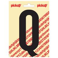 Plakletter Nobel 120mm zwart Q