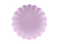 Violet Kunststof Borden Kartelrand 22cm (4st)