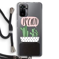 I love cacti: Xiaomi Redmi Note 10 Pro Transparant Hoesje met koord