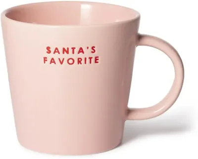 Vondels theemok keramiek santa&apos;s favorite 10x11cm pink