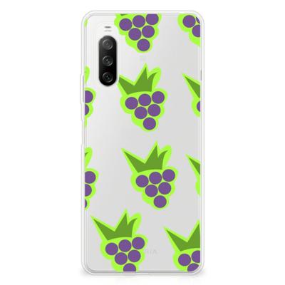 Sony Xperia 10 III | Siliconen Case | Druiven