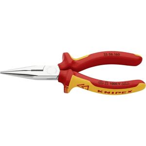 Knipex 25 06 160 Platte rondbektang VDE Recht Chroom-vanadium elektrostaal 160 mm