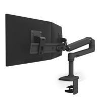 Ergotron LX Dual Arm Direct Desk Mount Monitor-tafelbeugel 2-voudig 38,1 cm (15) - 63,5 cm (25) Zwart In hoogte verstelbaar, Draaibaar, Kantelbaar, Zwenkbaar