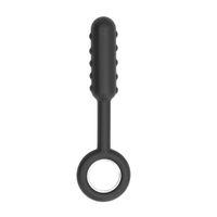 No. 61 - Dildo With Metal Ring - Black No. 61 - Dildo With Metal Ring - Black
