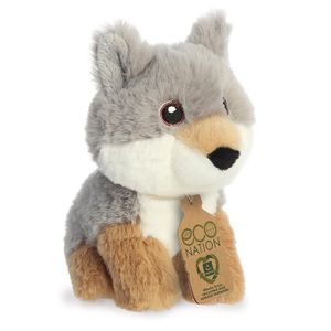 Pluche dieren knuffels wolf van 13 cm