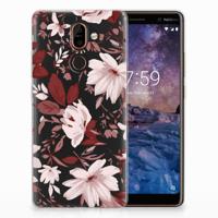 Smartphone hoesje Nokia 7 Plus Watercolor Flowers