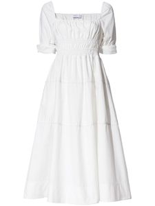 Proenza Schouler White Label robe en popeline à encolure carrée - Blanc