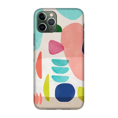 Bold Rounded Shapes: Volledig geprint iPhone 11 Pro Hoesje