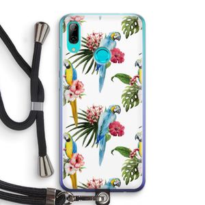 Kleurrijke papegaaien: Huawei P Smart (2019) Transparant Hoesje met koord