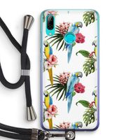 Kleurrijke papegaaien: Huawei P Smart (2019) Transparant Hoesje met koord