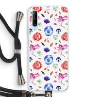 Bloemetjes: Huawei P Smart Pro Transparant Hoesje met koord