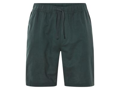 LIVERGY Korte linnen heren broek (Donkergroen, XXL)