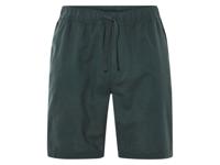 LIVERGY Korte linnen heren broek (Donkergroen, XL)