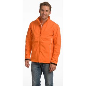 Oranje softshell herenjack