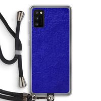 Majorelle Blue: Samsung Galaxy A41 Transparant Hoesje met koord