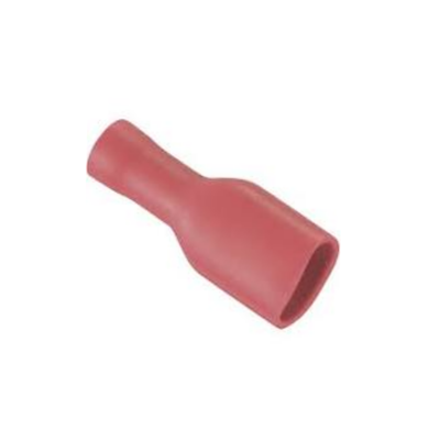Bofix Kabelschoen plat, vrouwtje 6.3mm. volledig geïsoleerd. per 25