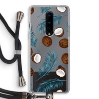 Kokosnoot roze: OnePlus 8 Transparant Hoesje met koord
