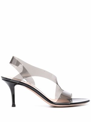 Gianvito Rossi sandales Metropolis 70 mm à bride arrière - Gris