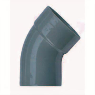 Wavin PVC Bocht 45° 125mm Mof-Spie - Robuuste Waterleiding Montage | Duurzaam & Weerbestendig