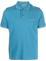 Corneliani polo en coton à manches courtes - Bleu