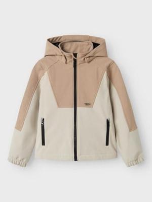 Name it winter softshell jas jongens - bruin - NknAlf