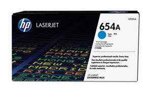 HP 654A originele cyaan LaserJet tonercartridge