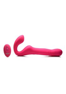 Mighty-Thrust Thrusting & Vibrating Strapless Strap-On with Remote