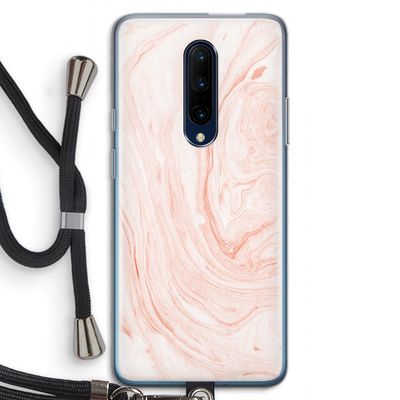 Peach bath: OnePlus 7 Pro Transparant Hoesje met koord