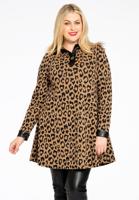 Yoek Tuniek jacquard | Bruin | Maat 42/44