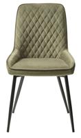 Eetkamerstoel Milton Olive Groen Velvet - Giga Living