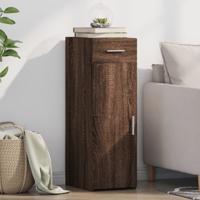 Dressoir 30x42,5x93 cm bewerkt hout bruin eikenkleur - thumbnail
