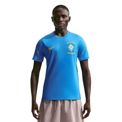 Nike Brazilië Strike Trainingsshirt 2026-2028 Blauw Geel Nike Brazilië Strike Trainingsshirt 2026-2028 Blauw Geel