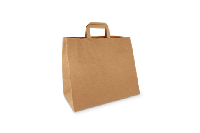 Papieren tassen Groot kraft 32+16x27cm BIO