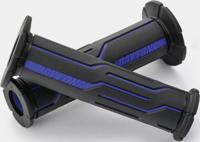 DAYTONA handvat "d-line" rubber grip d-lin sw/bl 125 open