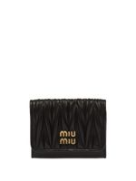 Miu Miu porte-cartes à design matelassé - Noir - thumbnail