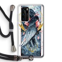 Golden Raven: Huawei P40 Transparant Hoesje met koord