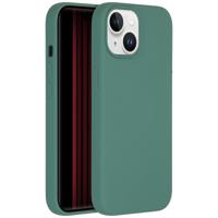 Accezz Liquid Silicone Backcover iPhone 15 Telefoonhoesje Groen - thumbnail