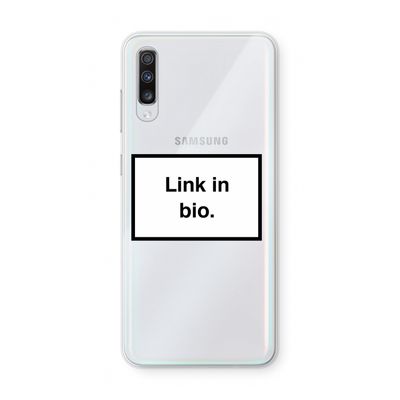 Link in bio: Samsung Galaxy A70 Transparant Hoesje