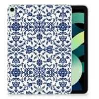 iPad Air (2020/2022) 10.9 inch Siliconen Hoesje Flower Blue