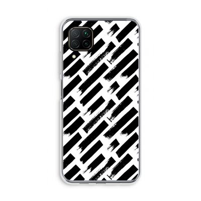 Zwarte vegen: Huawei P40 Lite Transparant Hoesje