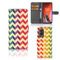OnePlus Nord 2 5G | Telefoon Hoesje | Zigzag Multi Color