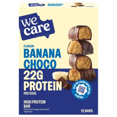 WeCare High Protein Banana Choco Bars (12 repen)