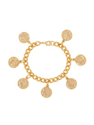 Susan Caplan Vintage bracelet à breloques Medaillon (années 1990) - Or