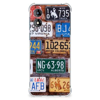 Motorola Moto E13 Anti-shock Hoesje met foto Kentekenplaten Motorola Moto E13 Anti-shock Hoesje met foto Kentekenplaten